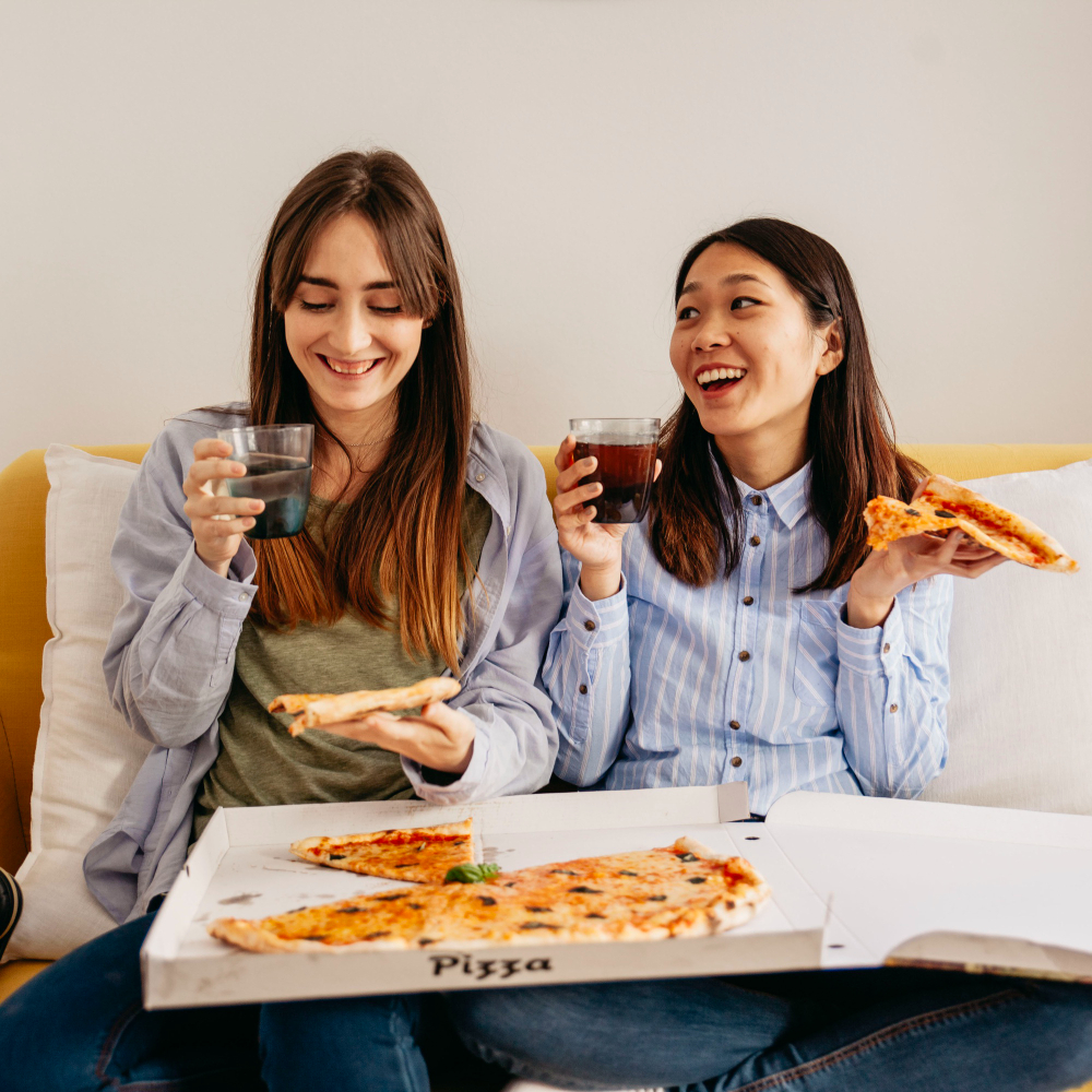 Friends Sharing Pizza